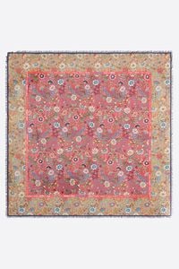 Watermelon floral shawl with logo frame