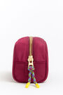 Raspberry semi-oval nylon make-up case Raspberry semi-oval nylon make-up case