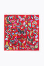 Red large butterflies shawl Red large butterflies shawl