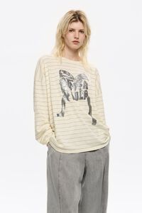 Oversize vanilla logo tie T-shirt Oversize vanilla logo tie T-shirt