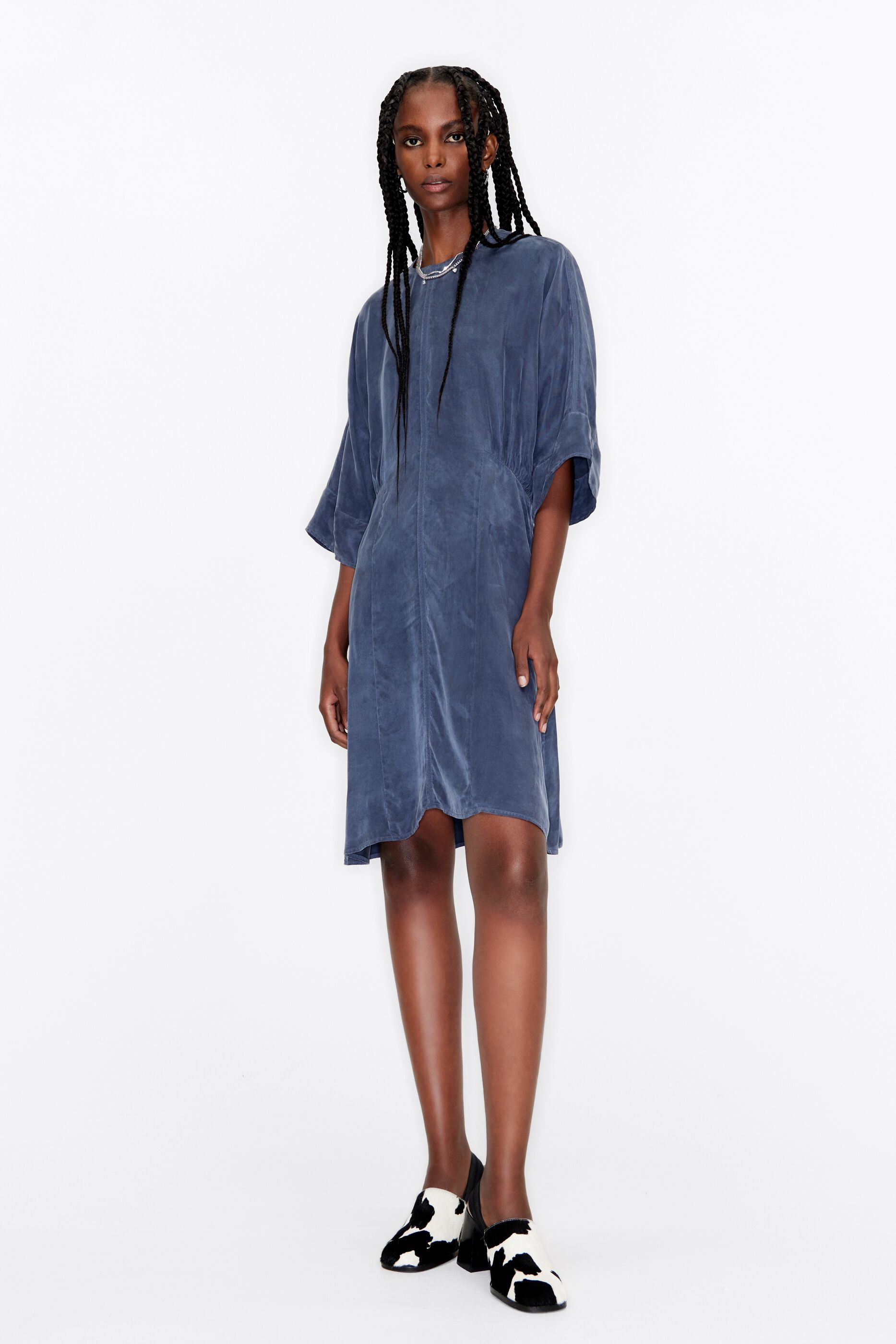 Short navy blue dress