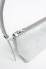 S silver leather trapezium crossbody bag S silver leather trapezium crossbody bag