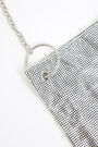 Silver mesh crossbody bag Silver mesh crossbody bag