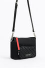 L black nylon rectangular crossbody bag L black nylon rectangular crossbody bag