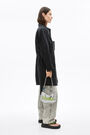 Silver mesh cylindrical bag Silver mesh cylindrical bag