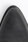 Black leather cowboy ankle boot Black leather cowboy ankle boot