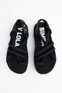 Black lace-up platform sandal Black lace-up platform sandal