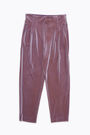 Iridescent lilac corduroy carrot trousers Iridescent lilac corduroy carrot trousers