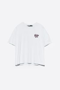 Light blue cotton boxy T-shirt