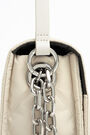 S ivory padded nylon flap bag S ivory padded nylon flap bag