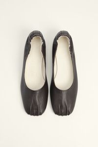 Chocolate ruched leather court shoe