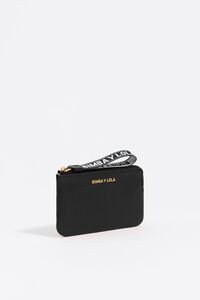 Black leather coin purse