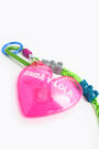 Pink heart key ring Pink heart key ring