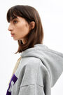Grey hooded sweatshirt with logo Grey hooded sweatshirt with logo