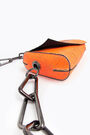 Neon orange crackle-glaze leather bag Neon orange crackle-glaze leather bag