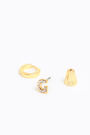 Mini hoop earrings with the letter G Mini hoop earrings with the letter G