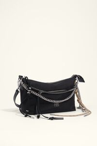 Large black nylon Madrid bag