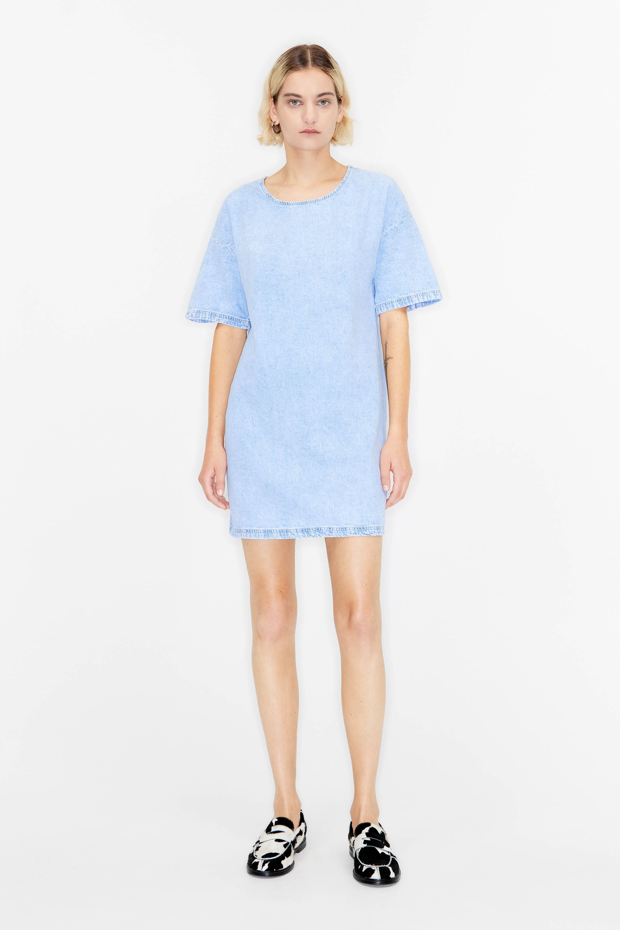Girls blue jean dress cheap