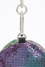 Iridescent mesh cylindrical bag Iridescent mesh cylindrical bag