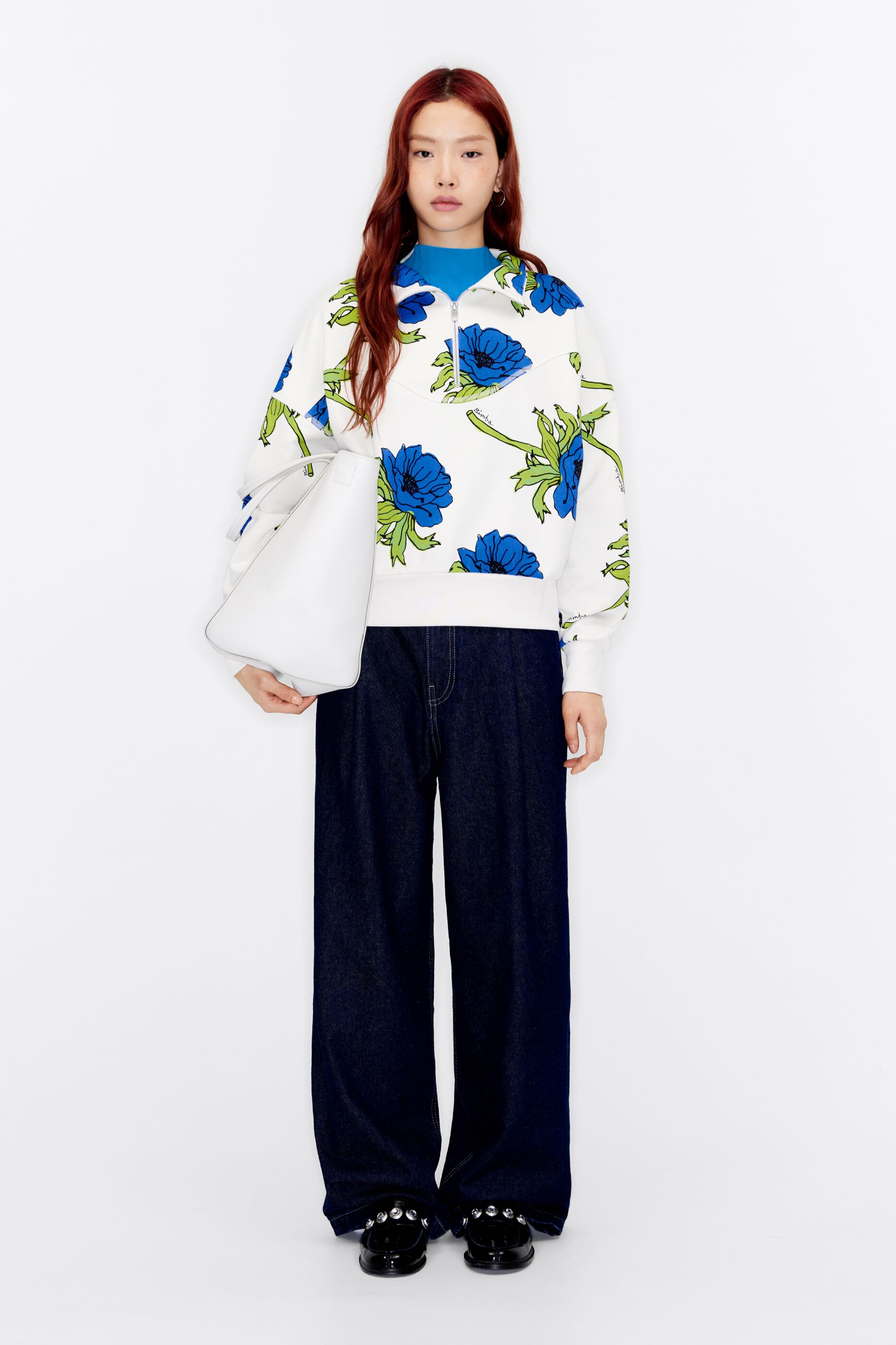 Straight Maxi Flowers sweatshirt