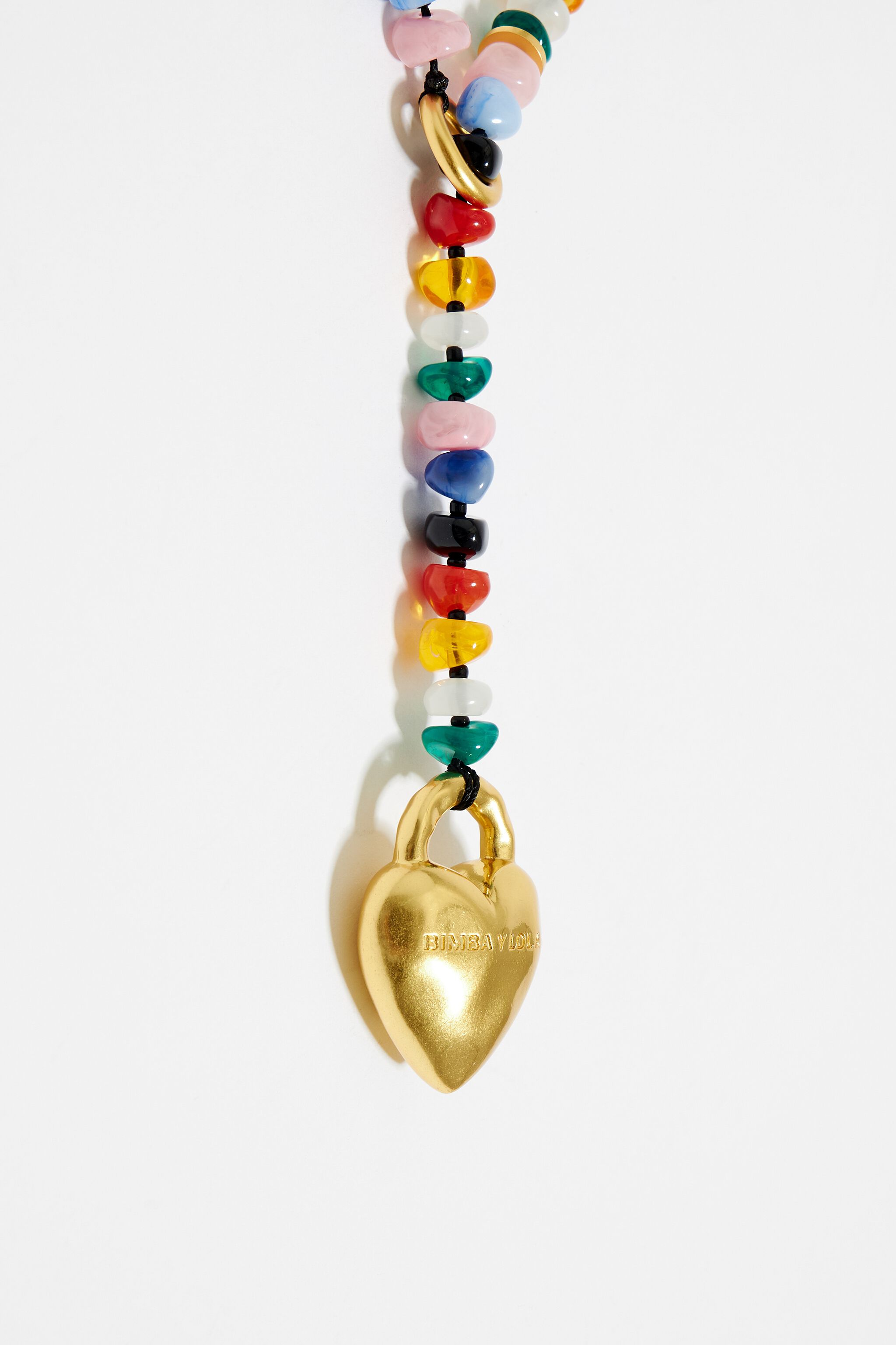 Gold heart padlock necklace store