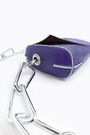 Purple crackle-glaze leather bag Purple crackle-glaze leather bag