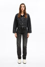 Black boxy denim jacket Black boxy denim jacket