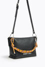 M black leather trapezium crossbody bag M black leather trapezium crossbody bag