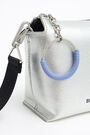 S silver leather rectangular crossbody bag S silver leather rectangular crossbody bag