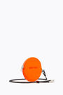 Neon orange croc round coin purse Neon orange croc round coin purse