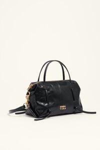 Mini black leather Lolita bag