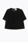 Black A-line blouse Black A-line blouse