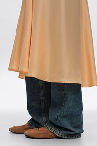 Tan suede and satin sporty ballerina