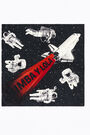 Astronauts scarf black background Astronauts scarf black background