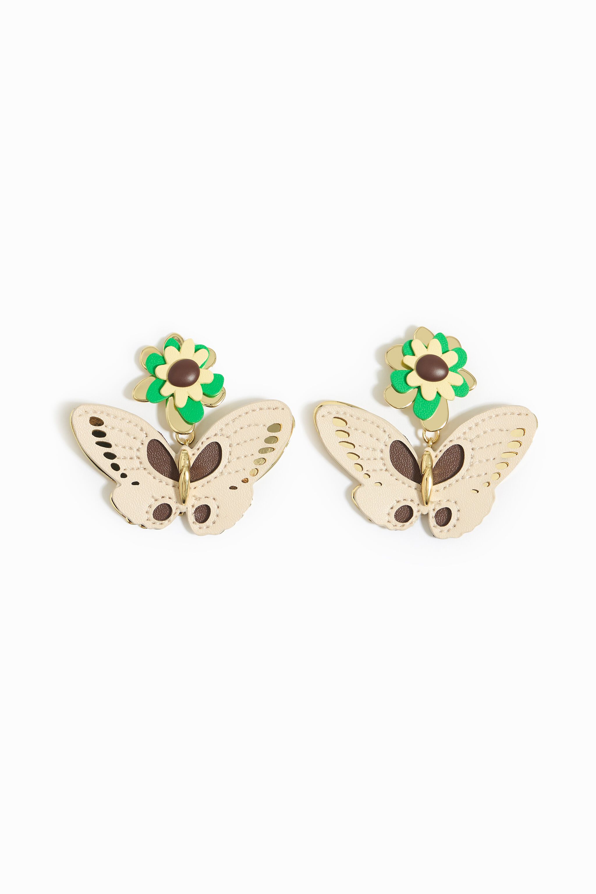 Real gold butterfly discount earrings