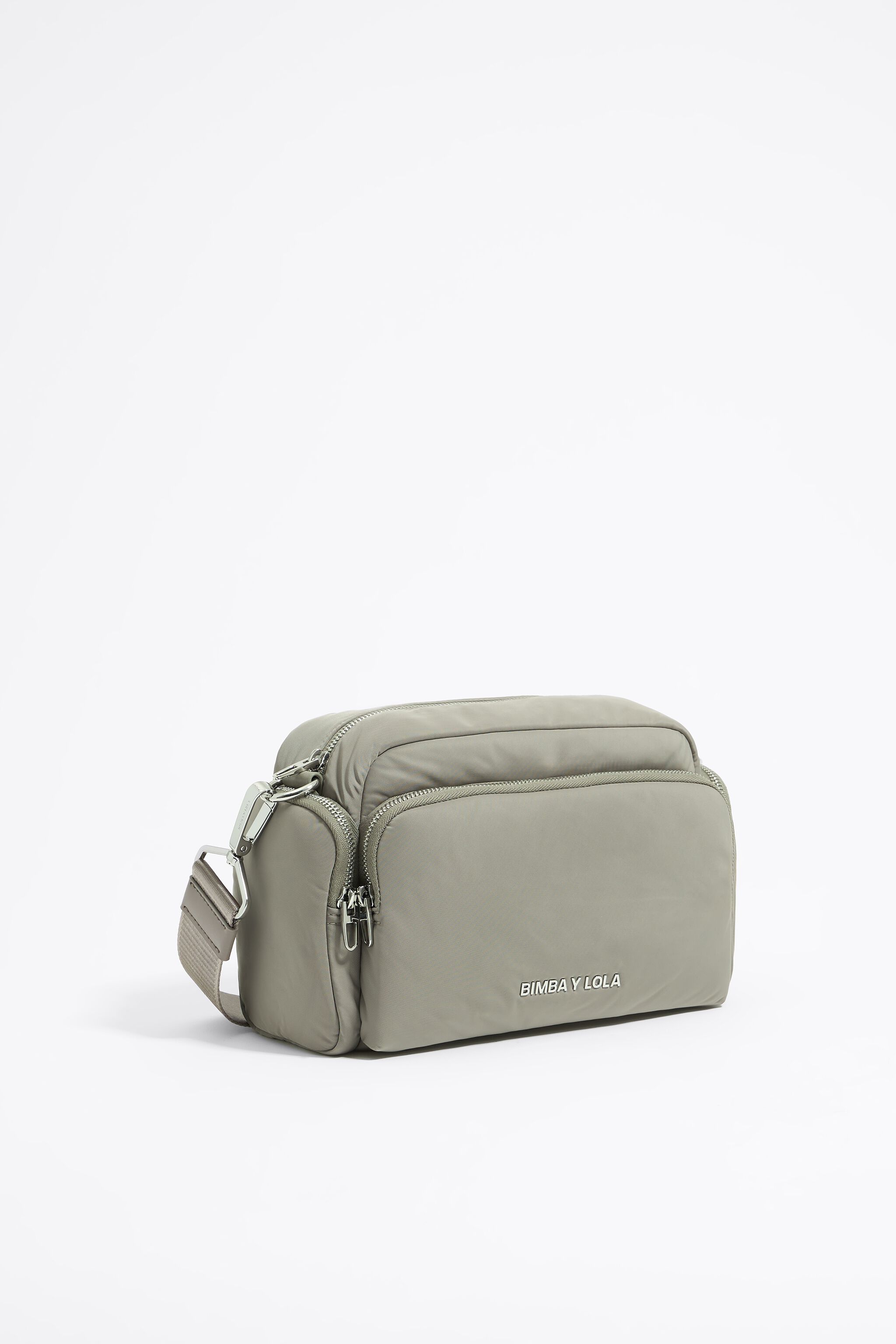 Medium dark stone Pocket crossbody bag