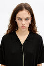 Black knit shirtdress Black knit shirtdress