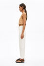 Ecru linen carrot trousers Ecru linen carrot trousers