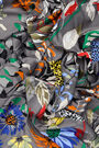 Grey wild flowers scarf Grey wild flowers scarf