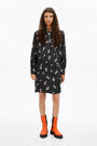 Black Pop-Stars midi shirt dress Black Pop-Stars midi shirt dress