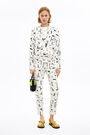 White Paper-Lines fitted trousers White Paper-Lines fitted trousers