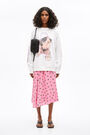 Long pink Logo Dot dress Long pink Logo Dot dress