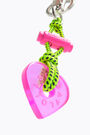 Neon pink key ring Neon pink key ring