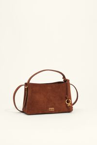 Chestnut leather Chihuahua mini slouch bag