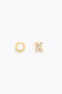 Mini hoop earrings with the letter X Mini hoop earrings with the letter X
