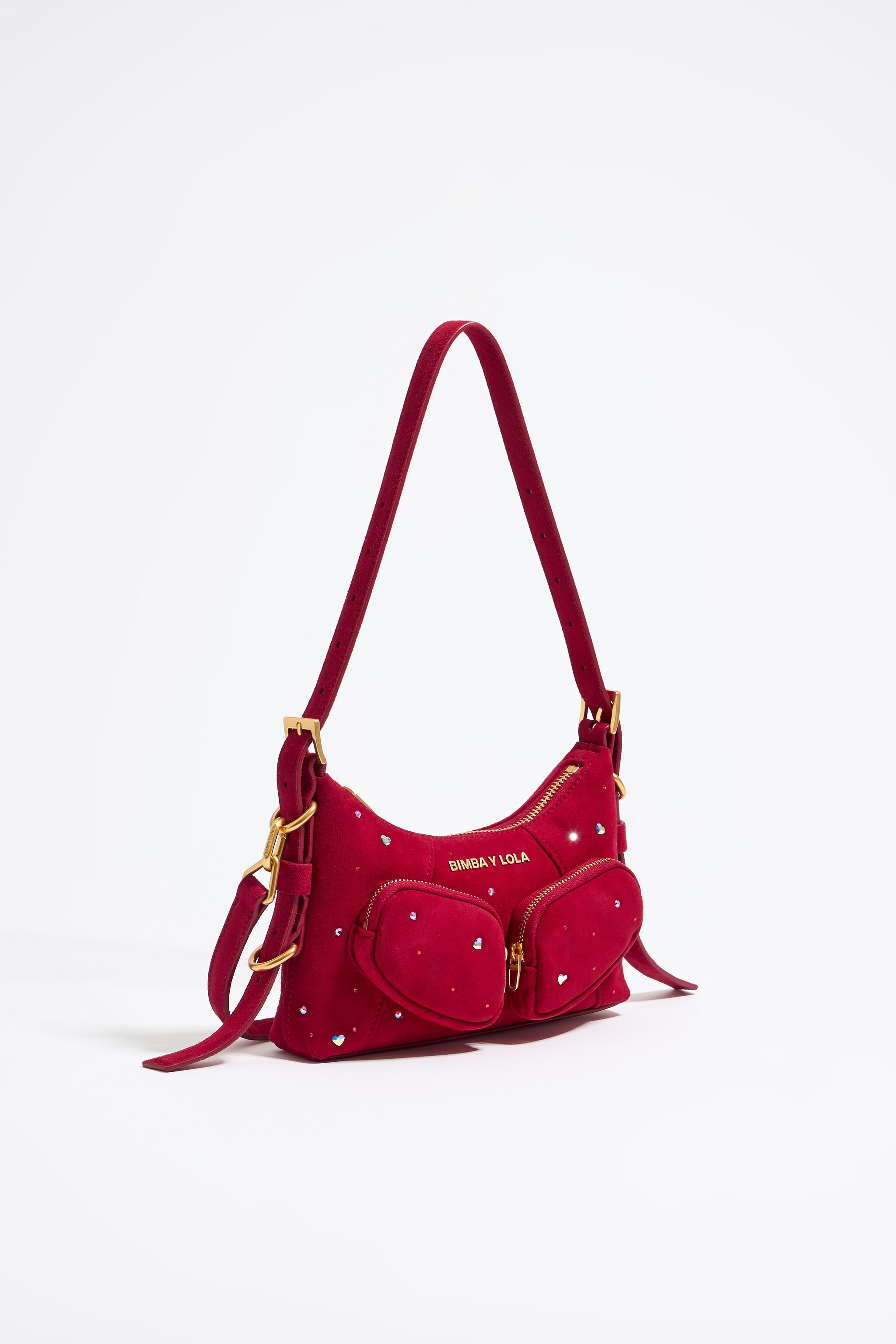 Red leather hotsell bag strap