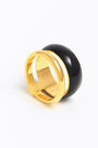 Wide ring with two enamelled bands Wide ring with two enamelled bands