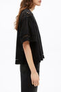 Black A-line blouse Black A-line blouse