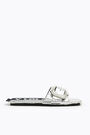 Flat silver sandal Flat silver sandal