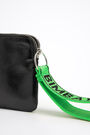 M black leather flat coin purse M black leather flat coin purse